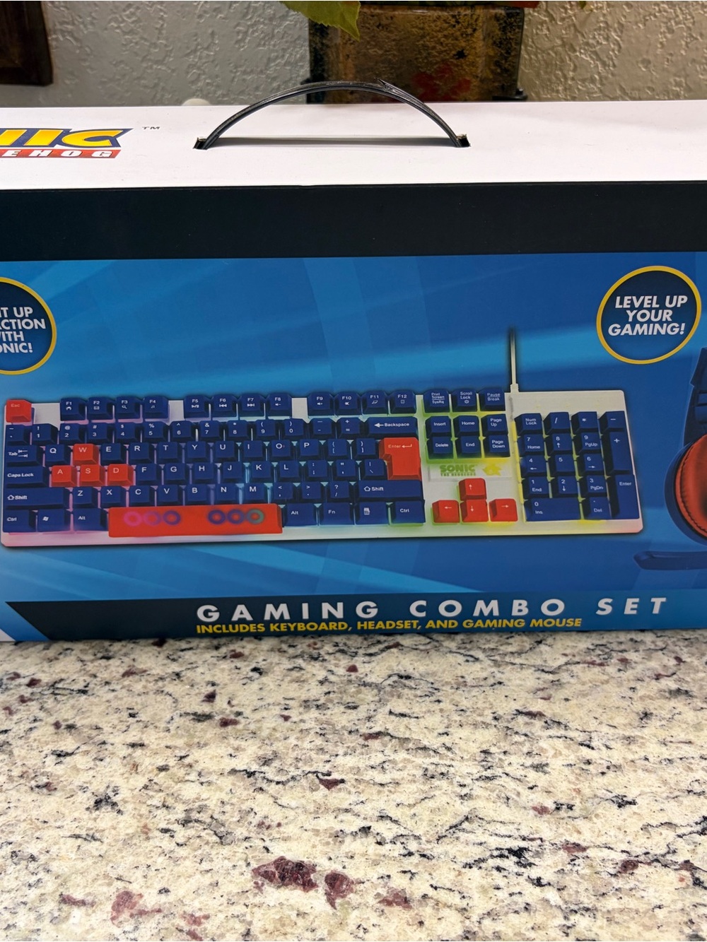 Sonic the Hedgehog Gaming Combo Set Keyboard in Multicolor -